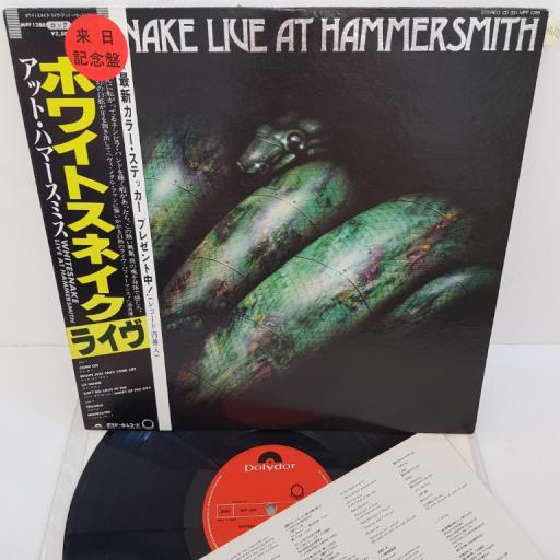 WHITESNAKE - Live at Hammersmith, POLYDOR/SUNNBURST-orange label. MPF 1288, 12"LP