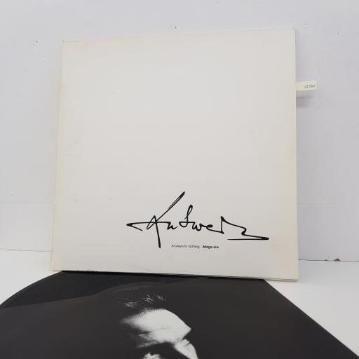 MIDGE URE - Answers To Nothing, 12 inch LP, CHR 1649, black label with white font