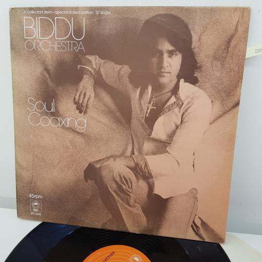 BIDDU ORCHESTRA - Soul Coaxing, B side - Nirvana. 12 inch single, limited edition. EPC 5416. Orange label