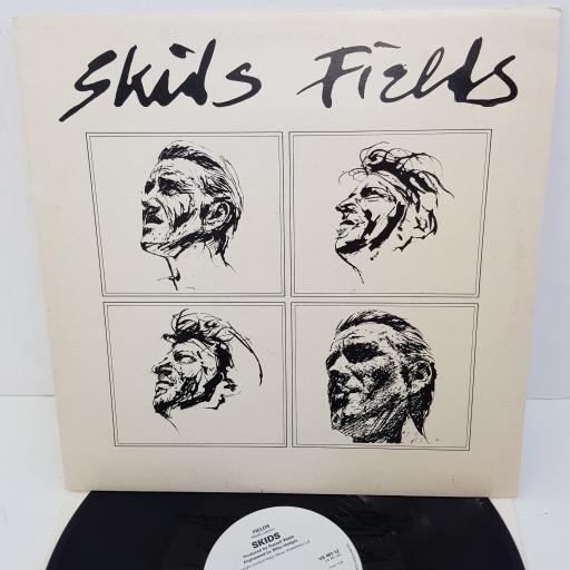SKIDS - Fields, B side - Brave Man, 12 inch single, VS 401-12, white label with black font