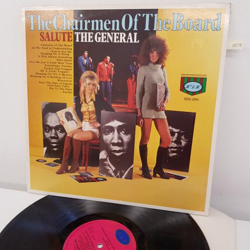 THE CHAIRMEN OF THE BOARD - Salute The General, 12 inch LP, COMP. HDH LP001, pink label