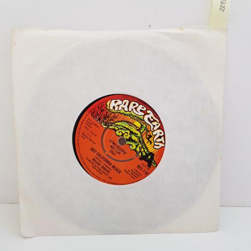 ROUGH RIDERS - Hot California Beach, B side - Do You See Me, 7 inch single, DEMO RECORD. RES 118, orange printed label