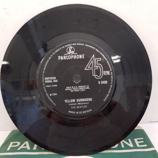 THE BEATLES - Eleanor Rigby, B side - Yellow Submarine, 7"single, first pressing. R 5493