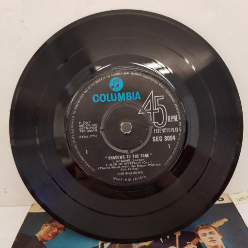 THE SHADOWS - The Shadows To The Fore, 7"EP, MONO, SEG 8094, black label with Columbia in blue font