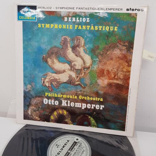 OTTO KLEMPERER, BERLIOZ, PHILHARMONIA ORCHESTRA - Symphonie Fantastique, 12 inch LP, SAXJ 2537, cream/silver label