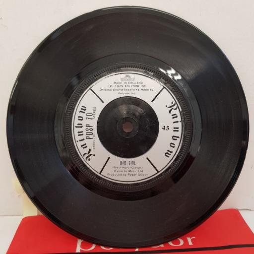 RAINBOW - Since You Been Gone, B side - Bad Girl, 7"single, POSP 70, silver label