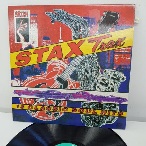 THE STAPLE SINGERS, BOOKER T. & M.G.'S, EDDIE FLOYD, SHIRLEY BROWN, FREDERICK KNIGHT AND MORE - Stax Trax, 12 inch LP, COMP. CBR 1023, green label with black font