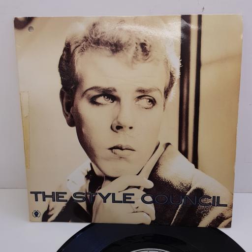 THE STYLE COUNCIL - Walls Come Tumbling Down! B side - The Whole Point II, Blood Sports, 7 inch single, TSC 8. Silver label with black font