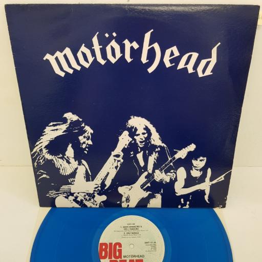 MOTORHEAD - Beer Drinkers and Hell Raisers, limited edition blue vinyl, SWT 61, 12"EP