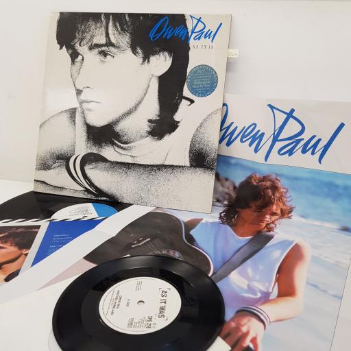 OWEN PAUL - As It Is, 12 inch LP, EPC 57114. Limited edition, blue/white label. Includes 7 inch single: My Favourite Waste Of Time/Another Homeland