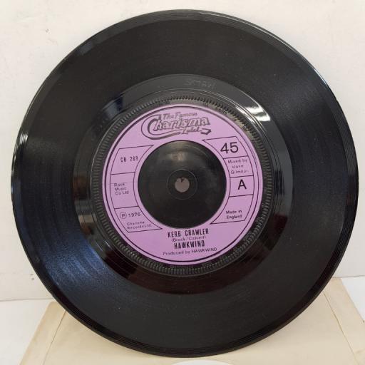 HAWKWIND - Kerb Crawler, B side - Honky Dorky, 7"single, CB 289, purple label with black font