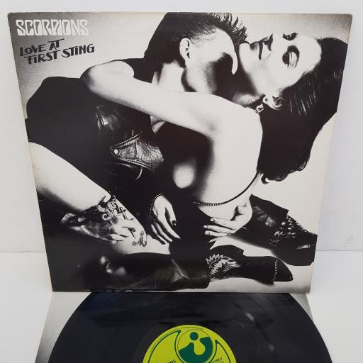 SCORPIONS - Love At First Sting, 12 inch LP, SHSP 24-007-1, green label