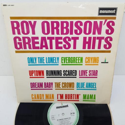 ROY ORBISON - Roy Orbison's Greatest Hits, 12" LP, COMP, MONO. LMO 5007