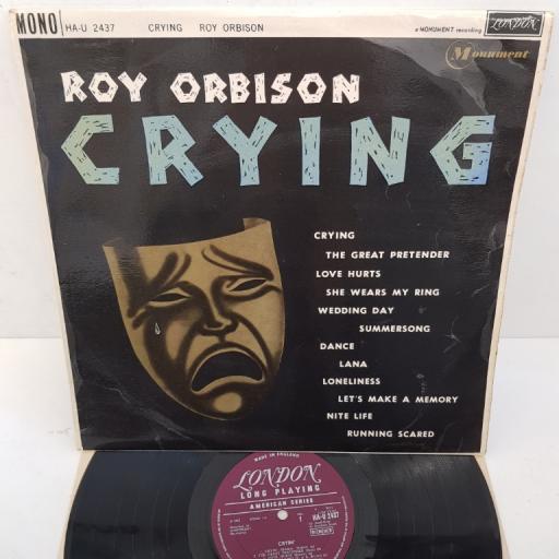 ROY ORBISON - Crying, 12"LP, MONO, HA-U 2437, purple LONDON AMERICAN SERIES label