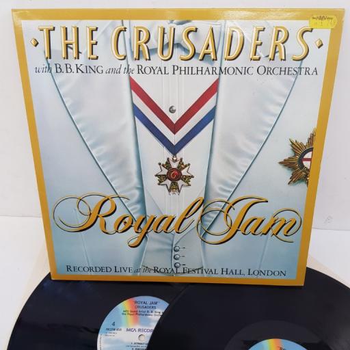 THE CRUSADERS WITH B.B. KING & THE ROYAL PHILHARMONIC ORCHESTRA - Royal Jam, 2x12"LP, MCDW 455, blue rainbow MCA label