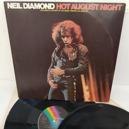 NEIL DIAMOND - Hot August Night recorded in concert at the Greek Theatre, LA , MCF 2551, 2 X 12" LP