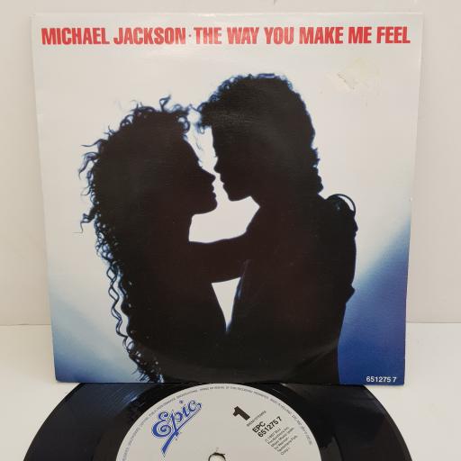 MICHAEL JACKSON - The Way You Make Me Feel, B side - The Way You Make Me Feel Instrumental , 7 inch single, EPC 651275 7. Grey label, solid centre