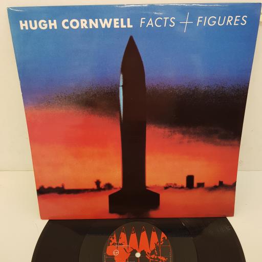 HUGH CORNWELL - Facts + Figures, extended mix, 7 inch mix, instrumental ., 12 inch , VS922-12, black/red label