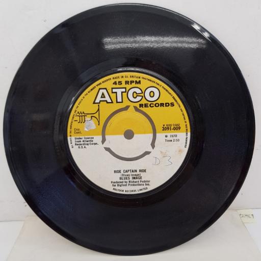 BLUES IMAGE - Ride Captain Ride, B side - Pay My Dues, 7"single, 2091-009, yellow/white label