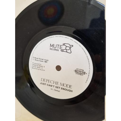 DEPECHE MODE - just can't get enough. MUTE016, 7" single