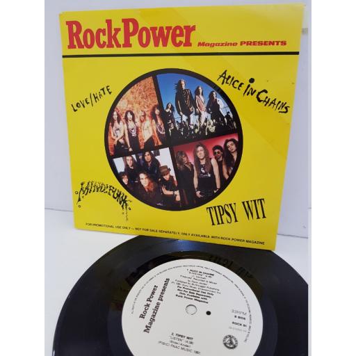 LOVE/HATE, MINDFUNK, ALICE IN CHAINS, TIPSY WIT - rock power magazine presents. ROCK04, 7" single