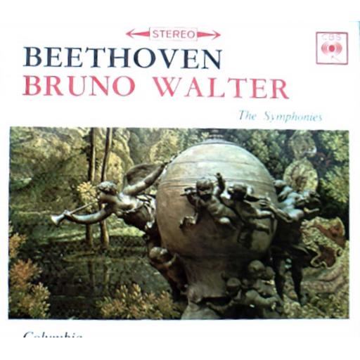 BRUNO WALTER/COLUMBIA SYMPHONY ORCHESTRA/LUDWIG VAN BEETHOVEN - Symphony No.5/No.4, 12 inch LP, SBRG 72058, blue label with black font