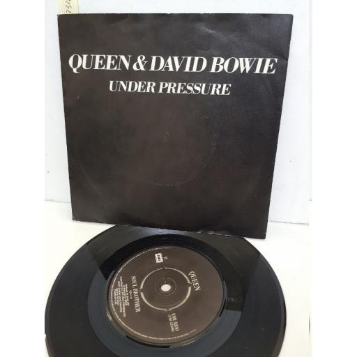 QUEEN & DAVID BOWIE - under pressure. EMI5250, 7" single