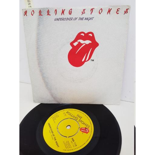 ROLLING STONES - under cover of the night. RSR113, 7" single