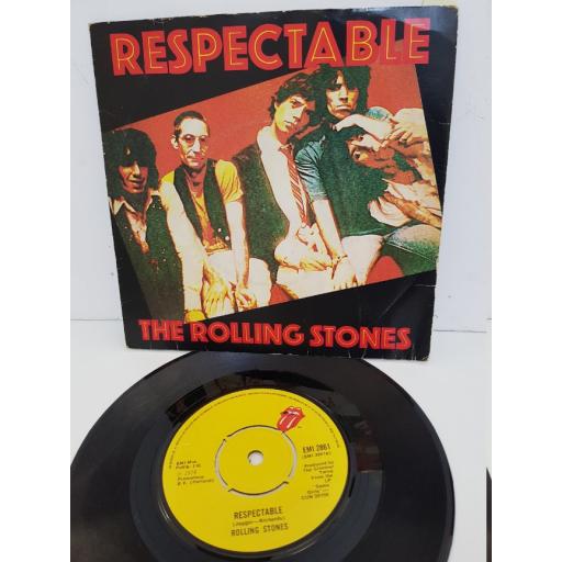 THE ROLLING STONES - respectable. EMI2861, 7" single