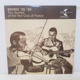 THE QUINTET OF THE HOT CLUB OF FRANCE - swing '35- '39. ECM2051, 12"LP