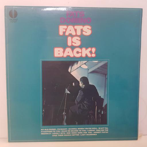 FATS DOMINO - fats is back! VS107, 12"LP