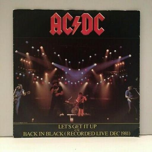 ACDC - let's get it up. K11706T, 12" 45RPM 3 TRACK EP