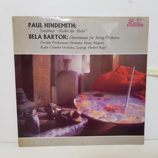 PAUL HINDEMITH BELA BARTOK - symphony mathis der maler 89784 0000 12" LP.