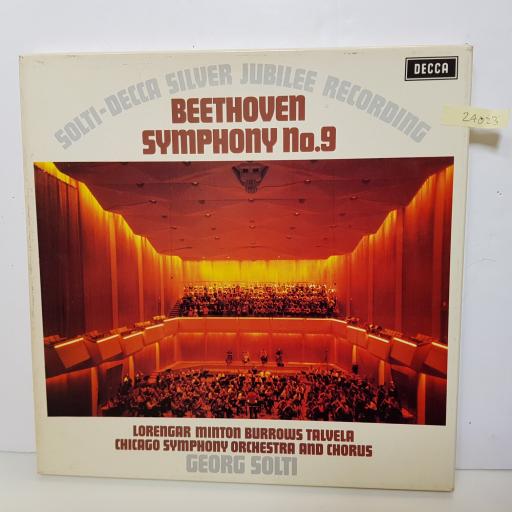 GEORG SOLTI - decca silver jubilee recording beethoven symphony no.9 6BB 1212 000 12" LP.