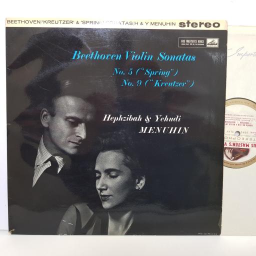 HEPHZIBAH & YEHUDI MENUHIN - beethoven violin sonatas ASD 389 000 12" LP.