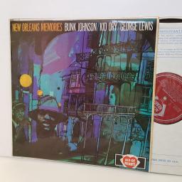 BUNK JOHNSON, KID ORY, GEORGE LEWIS New orleans Memories. MONO AH140. 12" vinyl LP.