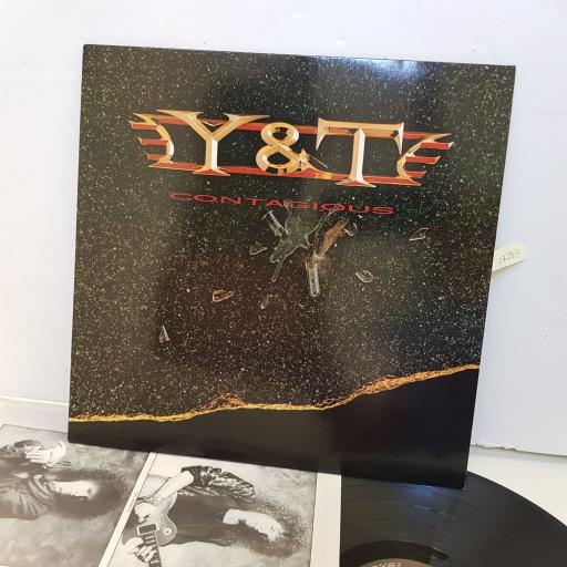 Y & T . contagious. 9241421. 12" vinyl LP