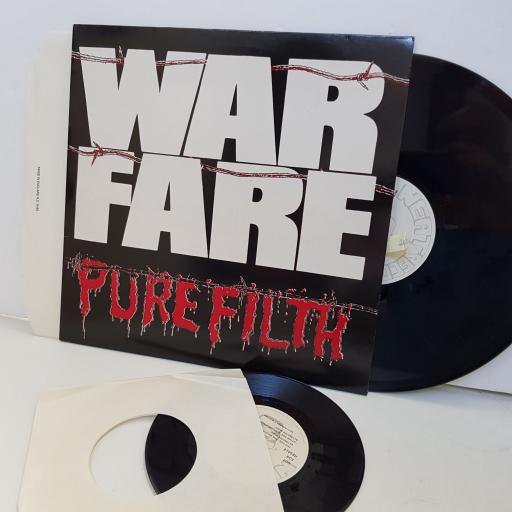 WARFARE pure filth NEAT1021. 12" VINYL LP with BONUS 7" SINGLE