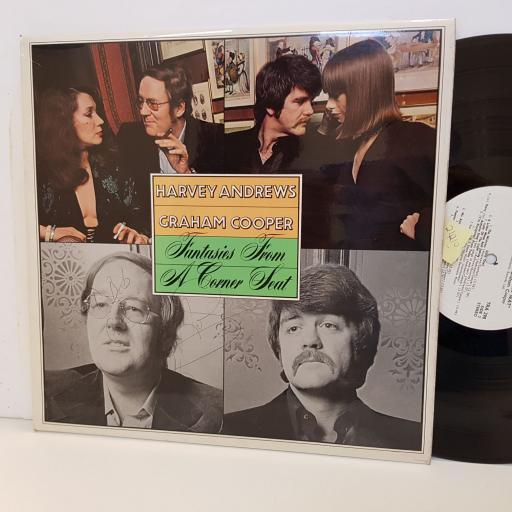 HARVEY ANDREWS GRAHAM COOPER fantasies from a corner seat TRA298 12" vinyl LP. Signed copy.