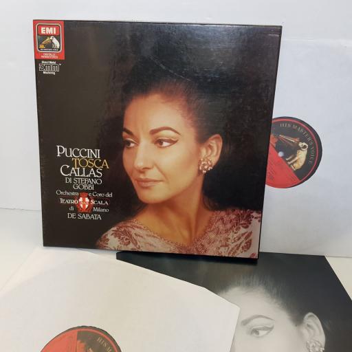 Puccini, Callas, Di Stefano, Gobbi, La Scala Orchestra And Choirs, Victor De Sabata, TOSCA. DMM EX2900393 MONO. 12" vinyl LP