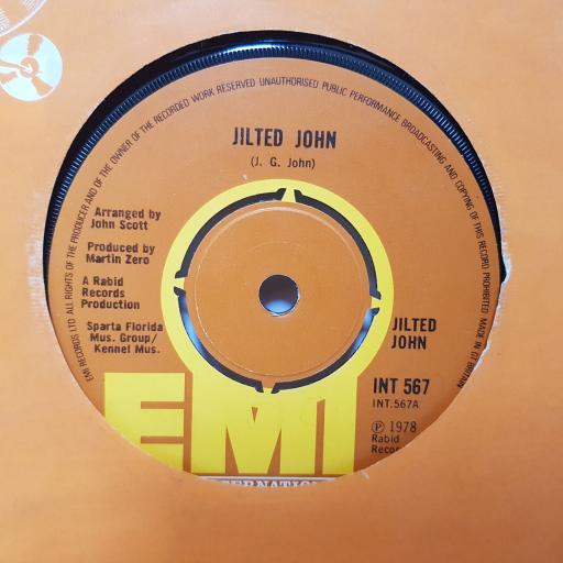 JILTED JOHN Jilted John. Going Steady. 7"single. INT567