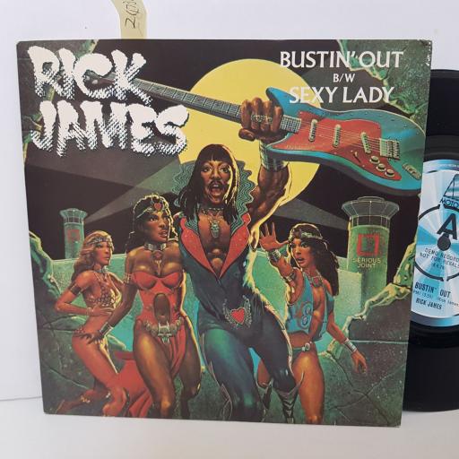 RICK JAMES bustin' out. sexy lady. 7 inch vinyl. TMG1147