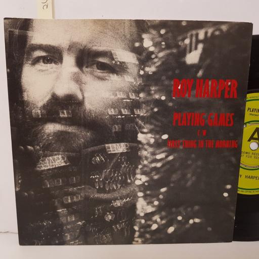 ROY HARPER. Playing games. First thing in the morning. 7 inch vinyl. HAR5203