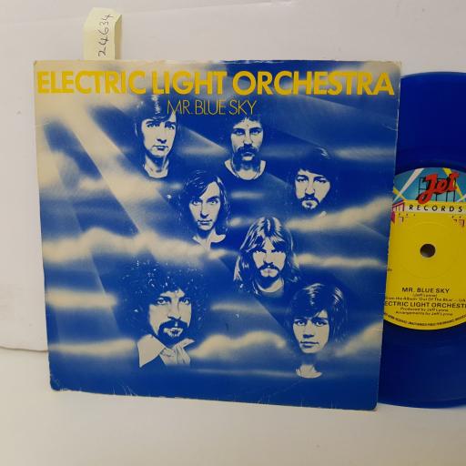 ELECTRIC LIGHT ORCHESTRA Mr blue sky. one summer dream 7" BLUE vinyl. up36342