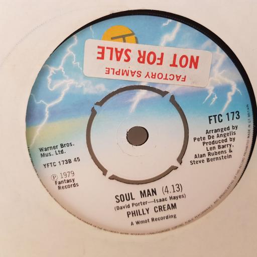 PHILLY CREAM soul man. jammin' at the disco. 7 inch record FTC173