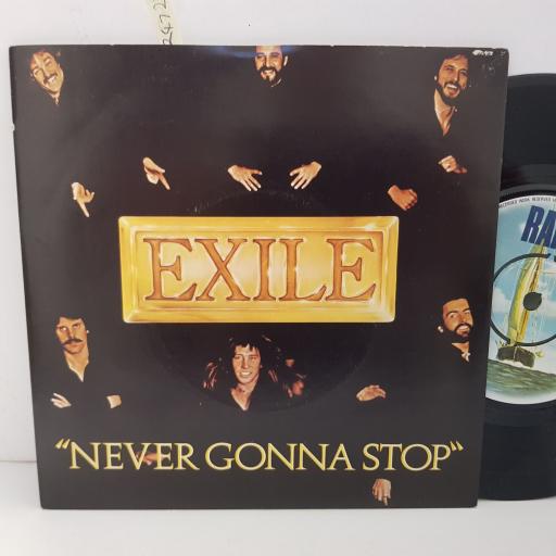 EXILE neever gonna stop. one step at a time. 7" VINYL. RAK287