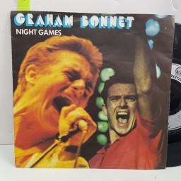 GRAHAM BONNET Night games, Out on the water. 7 inch single vinyl. VER1