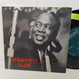 MEMPHIS SLIM THE WPRLDS FOREMOST BLUES SINGER. Cold-blooded women, Lonesome, It's been so long, I'll just keep on singing the blues. 7 inch single vinyl. LSE2041