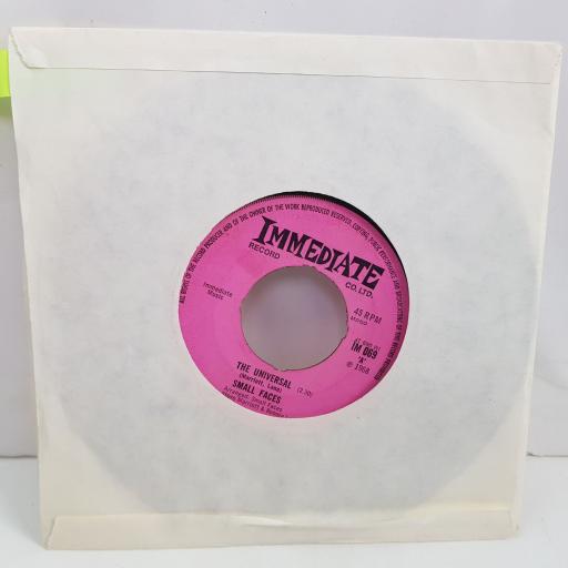 SMALL FACES Donkey rides a penny a glass, The universal. 7 inch single vinyl. IM069