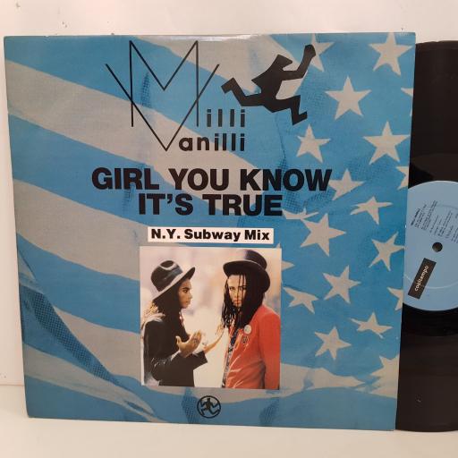 MILLI VANILLI girl you know it's true NY subway mix. 12 inch VINYL single.COOLXR170
